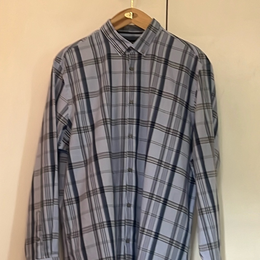 NWT Alfani Dress Shirt - Yacht Blue XXL
